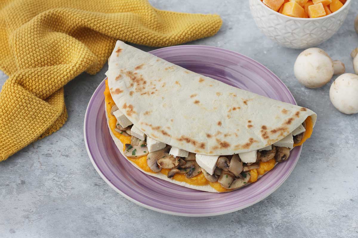 Piadina Light in crema di zucca