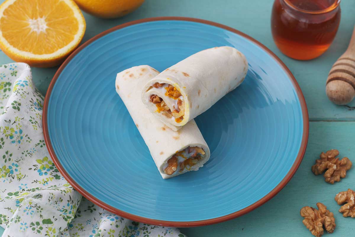 Piadina Arrotolabile in mousse di ricotta