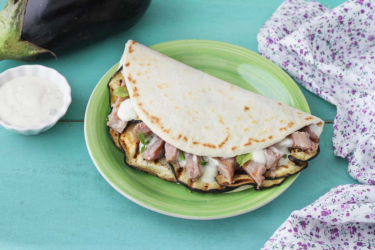 Piadina Biologica in salsa allo yogurt