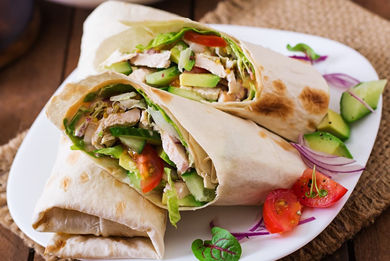 Piadina Arrotolabile all’Olio Extravergine d’Oliva alla Mediterranea